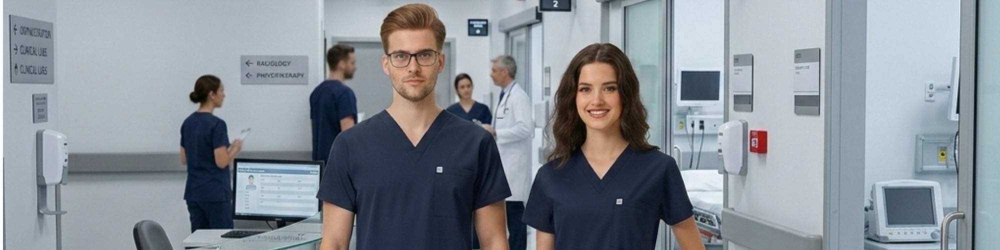 Kadın Likralı Scrubs Takım